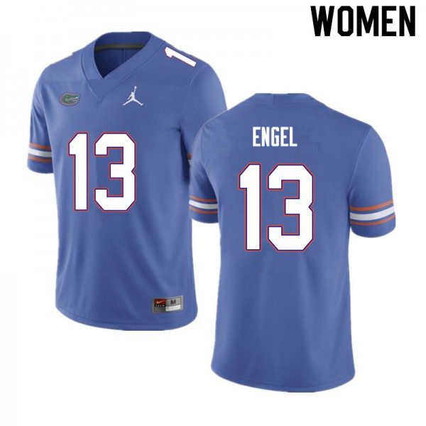 Women #13 Kyle Engel Florida Gators College Football Jersey Blue